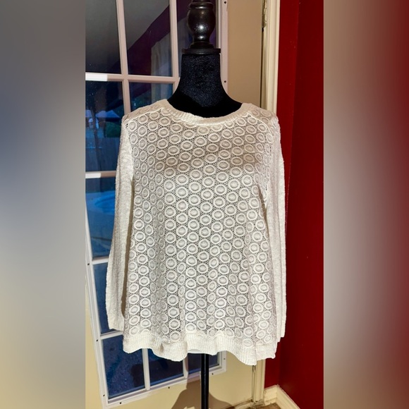 Lucky Brand Cream Lace Blouse - Picture 1 of 10